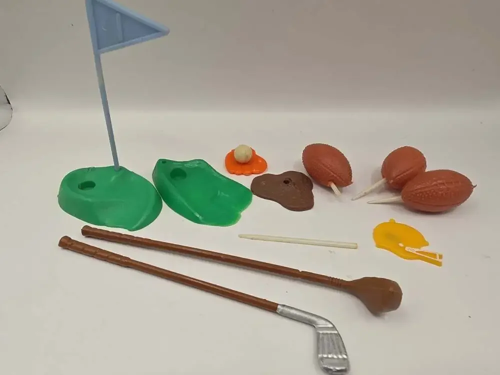Vintage 60s 70s Wilton Sports Cake Toppers Golf Football